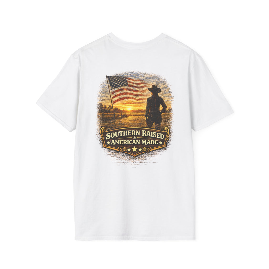 Southern Raised American Made Woman Repeat T-Shirt