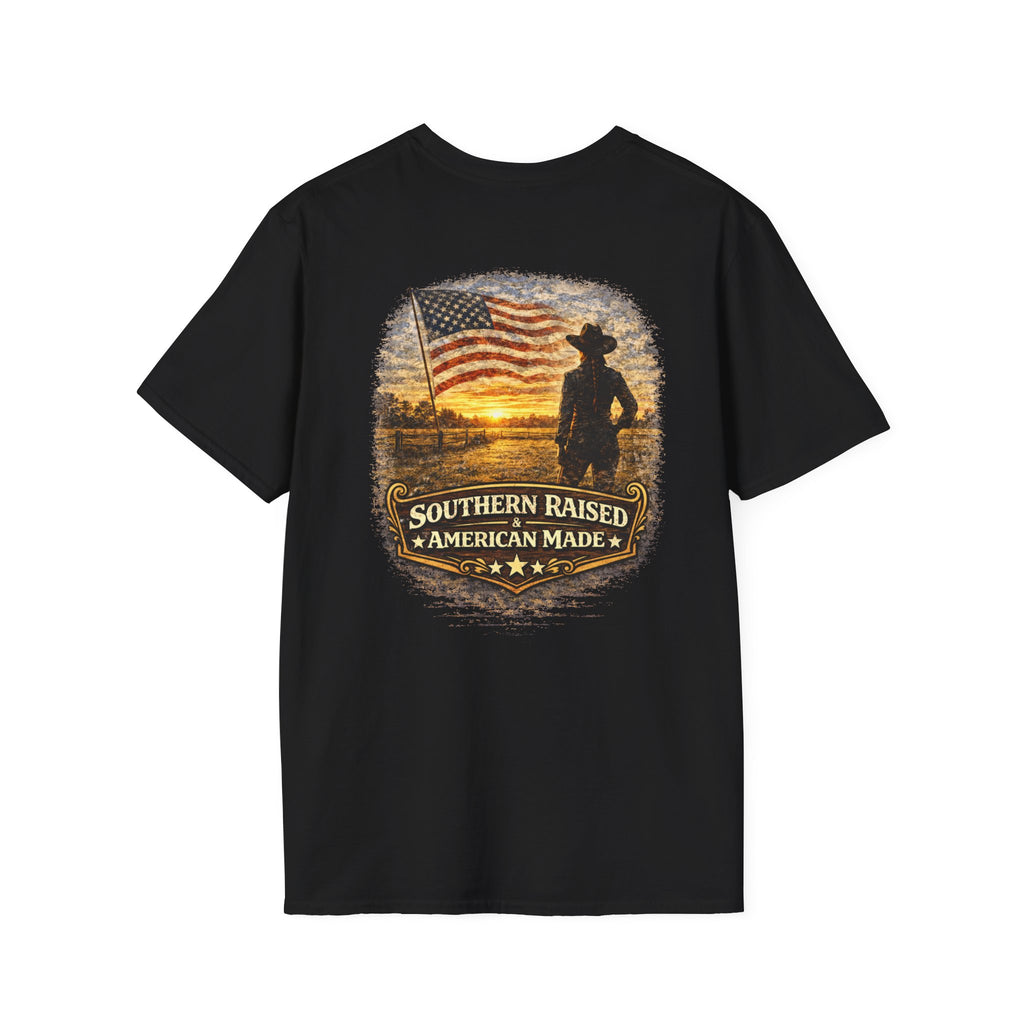 Southern Raised American Made Woman Repeat T-Shirt