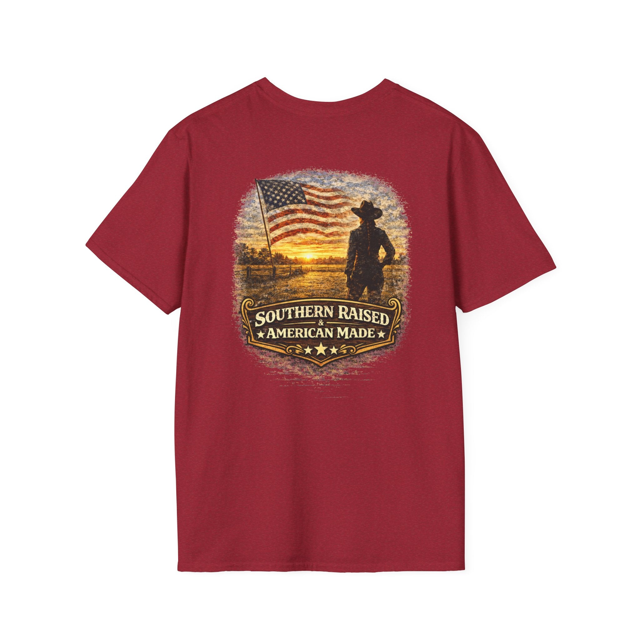 Southern Raised American Made Woman Repeat T-Shirt