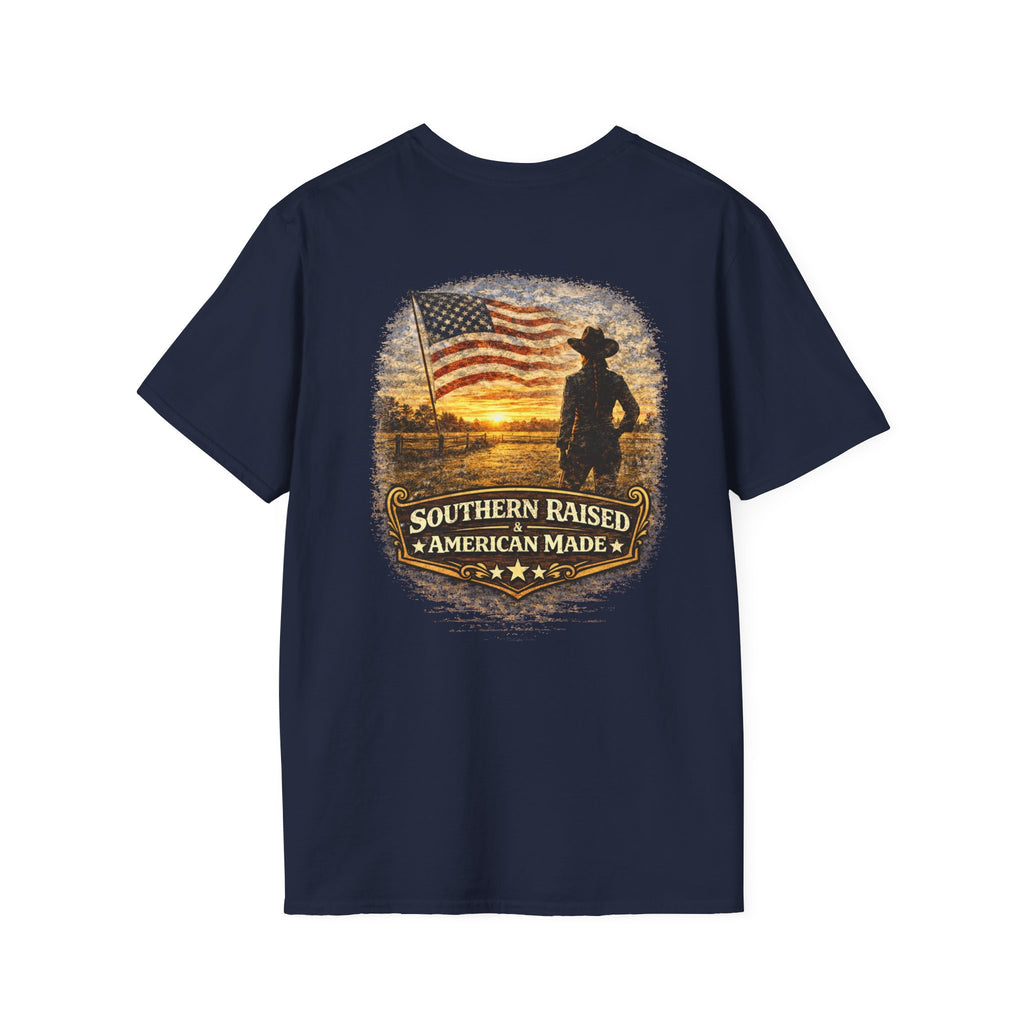 Southern Raised American Made Woman Repeat T-Shirt